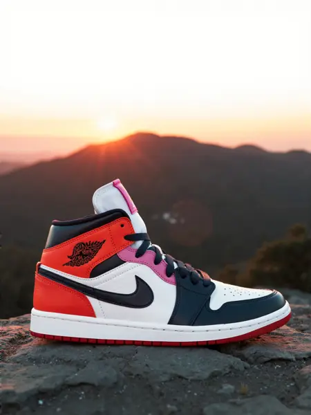 Nike Air Jordan 1 Mid 耐克中帮鞋款Flux LoRA