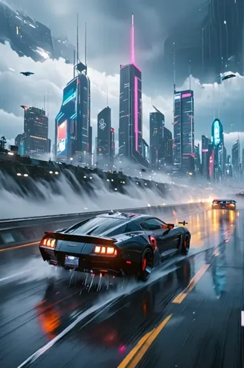 City Worlds 01 未来城市/赛博世界背景场景