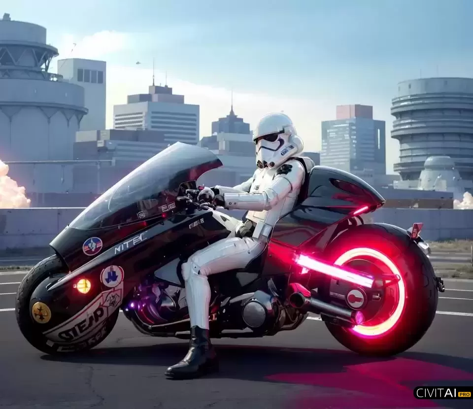 来自星球大战的摩托车