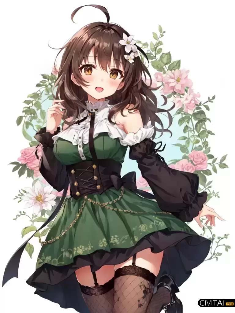 哥特式流苏连衣裙发饰头发花渔网系带吊袜带蕾丝