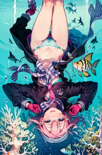 条纹比基尼条纹胸罩带连帽衫