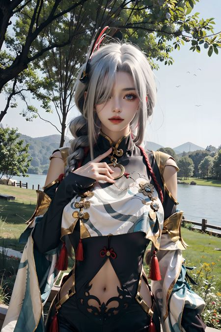 《原神》申鹤Cosplay LoRA角色模型插图2