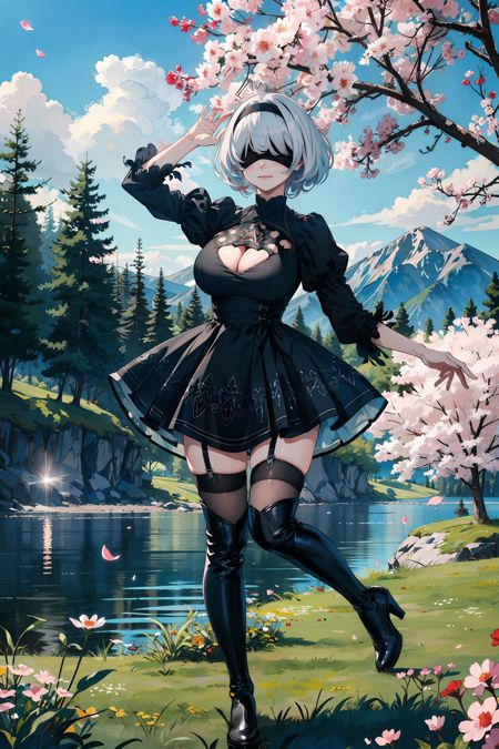 《尼尔:机械纪元》2B LoRA角色模型插图2