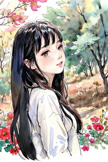 沁彩/水彩画LoRA绘画模型插图4