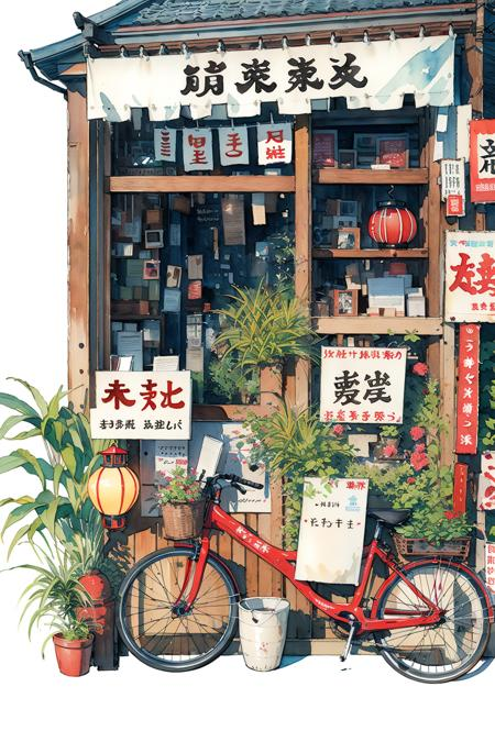 柔和色彩/钢笔淡彩画LoRA模型插图5