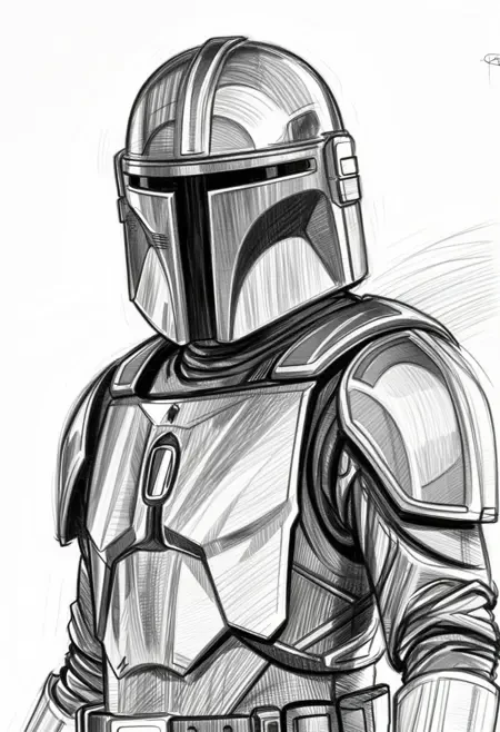 动漫素描/角色草图线稿ZImage LoRA插图11 动漫素描/角色草图线稿ZImage LoRA插图11