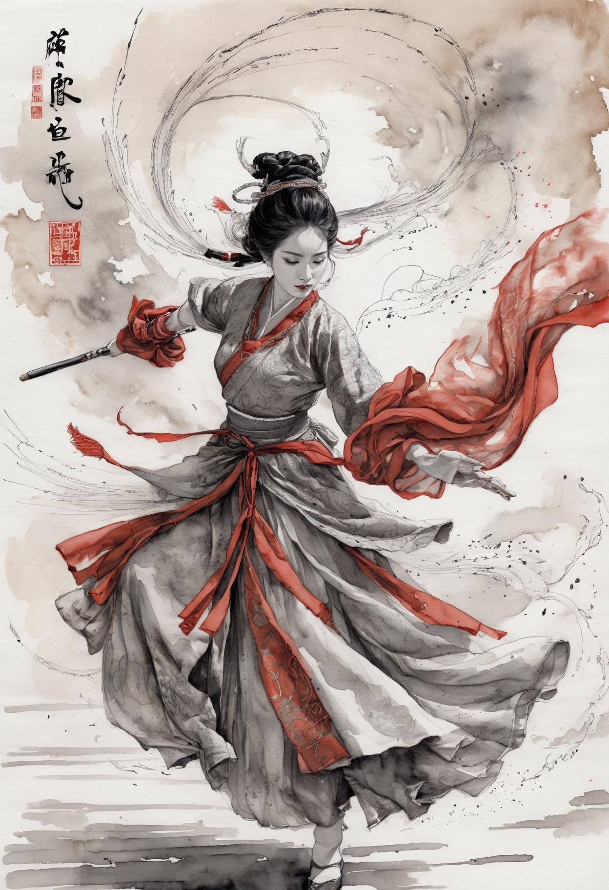 身穿宋朝汉服的唯美女子插图 身穿宋朝汉服的唯美女子插图