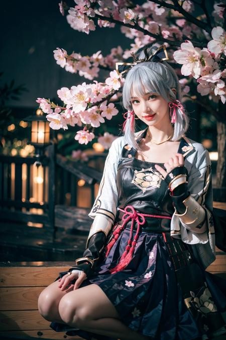 《原神》神里绫华Cosplay服装插图4