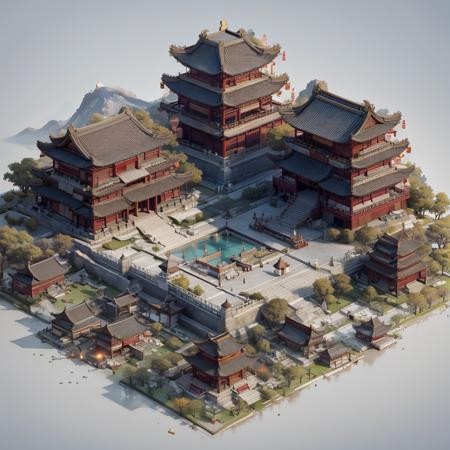 中国古建筑/楼阁LoRA模型插图2