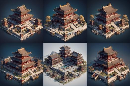 中国古建筑/楼阁LoRA模型插图7