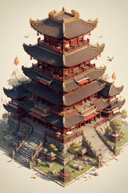 中国古建筑/楼阁LoRA模型插图8