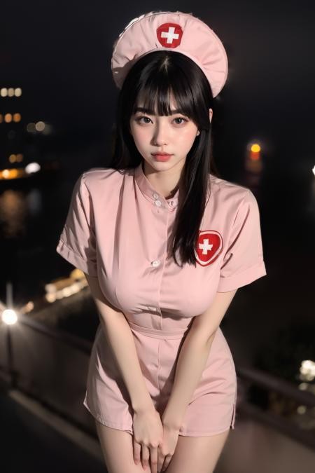 粉色性感护士服