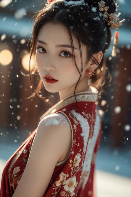 暖雪/古风摄影写真LoRA插图2