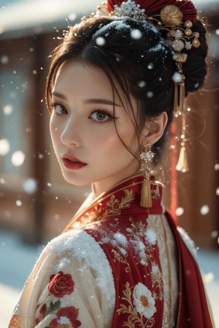 暖雪/古风摄影写真LoRA插图5