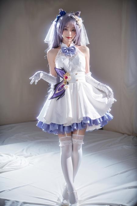 《原神》刻晴花嫁Cosplay插图12