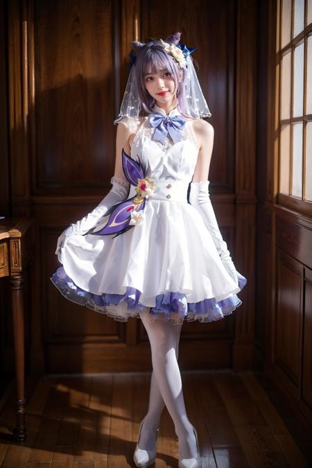 《原神》刻晴花嫁Cosplay插图15