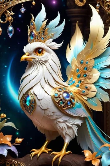 华丽又可爱的钻石鸟