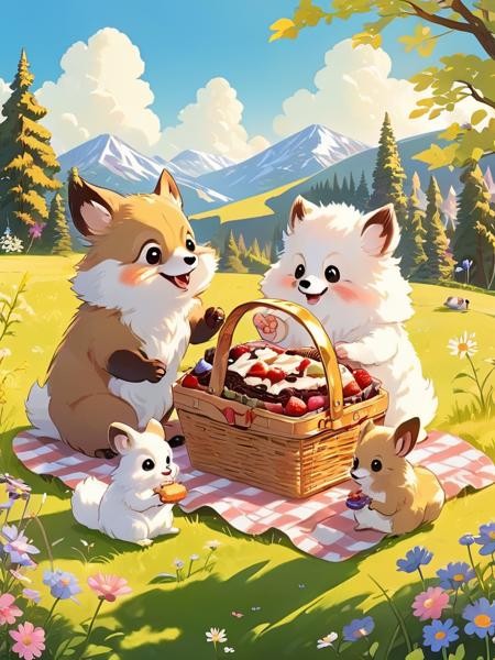 Copax Cute XL动物插画大模型插图7