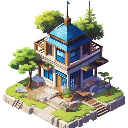 CG游戏建筑/2D房屋建筑LoRA插图7