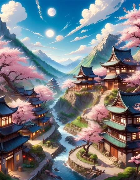 动漫风格背景XL/风景/场景LoRA插图7