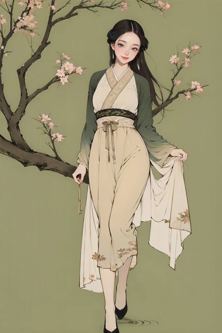 古风汉服/国风旗袍/古装服饰LoRA插图