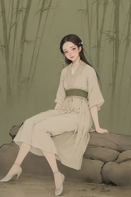 古风汉服/国风旗袍/古装服饰LoRA插图3