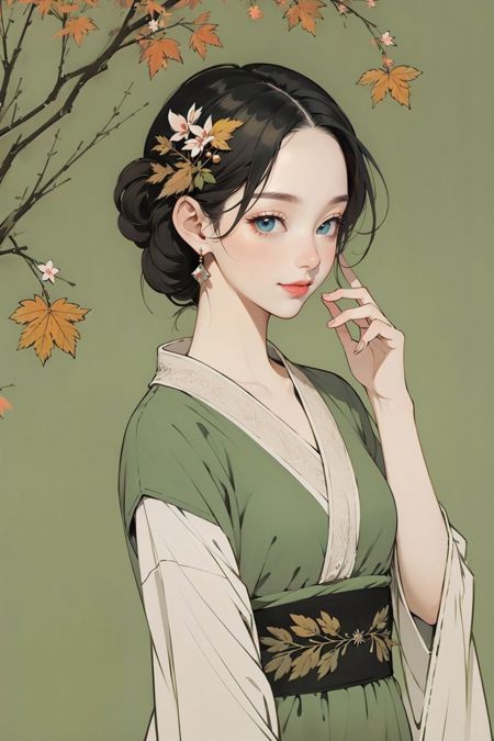 古风汉服/国风旗袍/古装服饰LoRA插图4