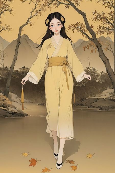 古风汉服/国风旗袍/古装服饰LoRA插图7