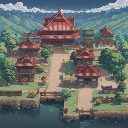 中式建筑/山水/风景LoRA插图