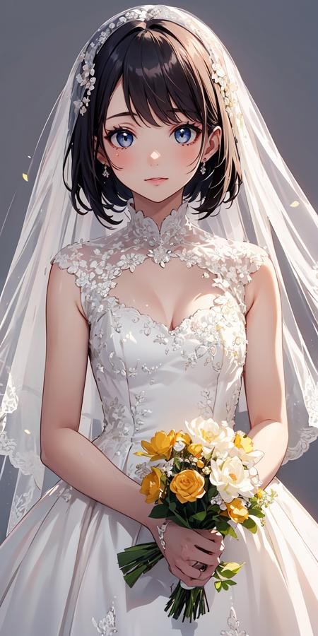 结婚礼服/婚纱/头纱PDXL LoRA插图10