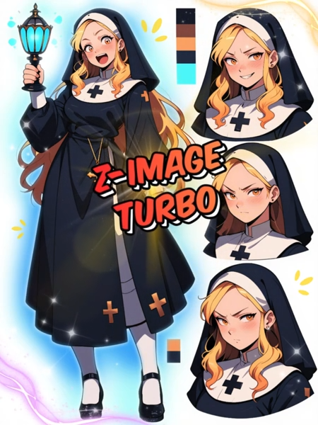 角色设计/多视角+色值LoRA