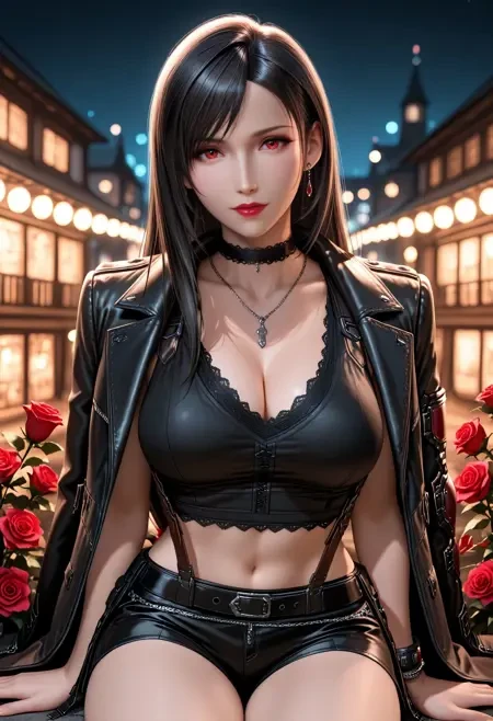 《最终幻想7》蒂法角色LoRA插图5 《最终幻想7》蒂法角色LoRA插图5