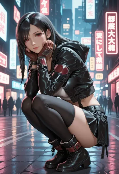 《最终幻想7》蒂法角色LoRA插图8 《最终幻想7》蒂法角色LoRA插图8