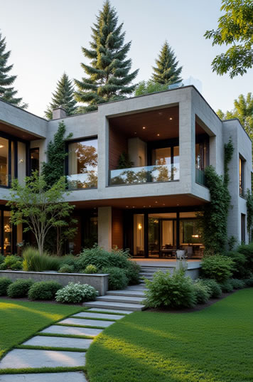 高档别墅Flux/现代别墅效果图