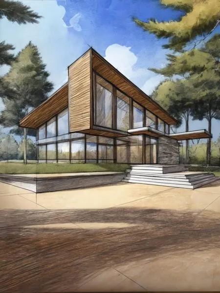 建筑草图XL/造型设计手稿LoRA插图13 建筑草图XL/造型设计手稿LoRA插图13