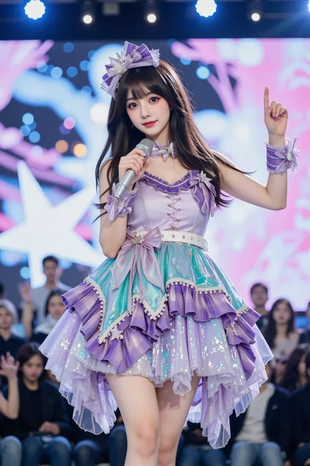 偶像/女团甜美打歌服系列Flux LoRA插图15 偶像/女团甜美打歌服系列Flux LoRA插图15