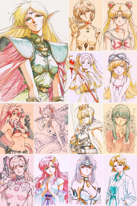 彩色线稿Illus/手绘角色画风LoRA