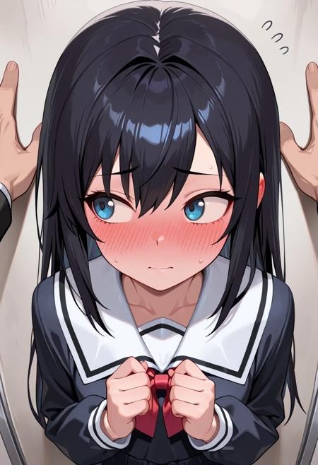 壁咚视角/姿势害羞紧张表情LoRA