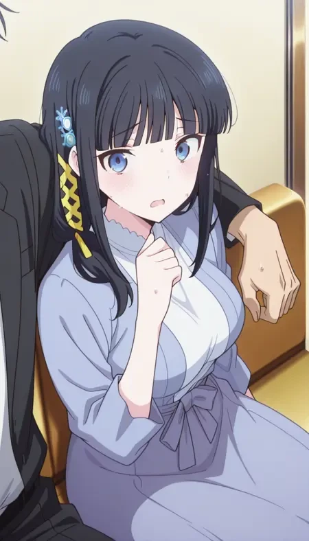 手搭肩上/靠着依偎视角Illus LoRA插图3 手搭肩上/靠着依偎视角Illus LoRA插图3