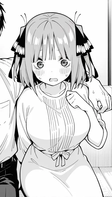 手搭肩上/靠着依偎视角Illus LoRA插图6 手搭肩上/靠着依偎视角Illus LoRA插图6