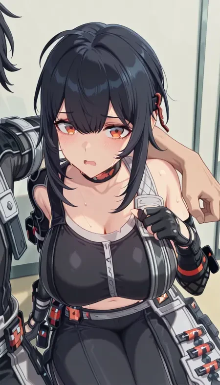 手搭肩上/靠着依偎视角Illus LoRA插图4 手搭肩上/靠着依偎视角Illus LoRA插图4