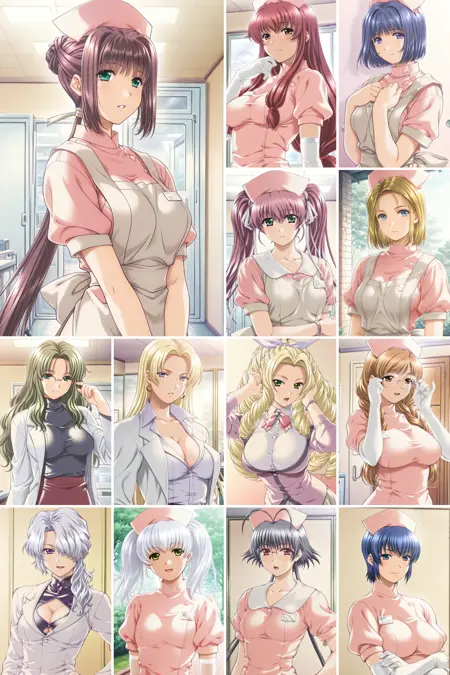 《夜勤病栋1-3》16合1角色模型LoRA