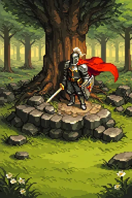 8位动漫像素画风/游戏设计LoRA插图3 8位动漫像素画风/游戏设计LoRA插图3