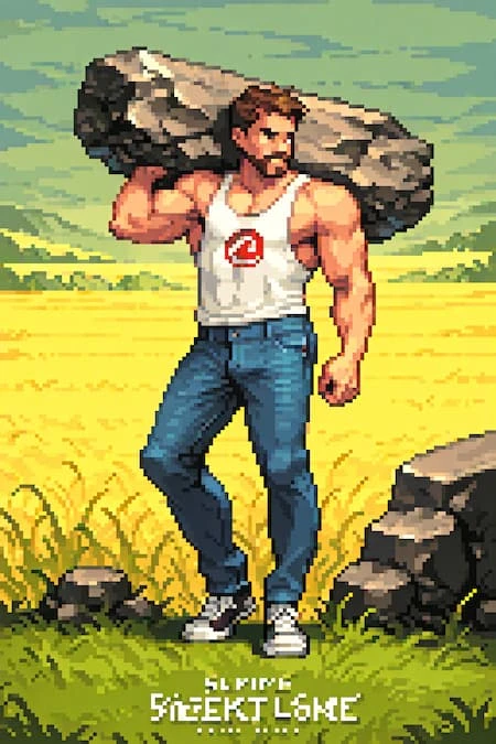 8位动漫像素画风/游戏设计LoRA插图7 8位动漫像素画风/游戏设计LoRA插图7