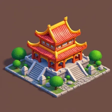 手机游戏等距建筑设计Flux LoRA插图13 手机游戏等距建筑设计Flux LoRA插图13