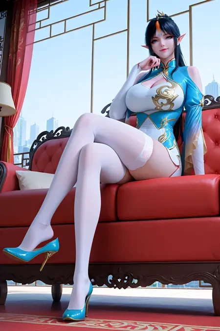 《斗破苍穹》凤清儿3D角色LoRA插图4 《斗破苍穹》凤清儿3D角色LoRA插图4