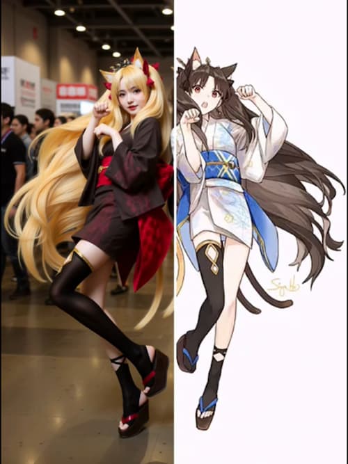 二次元角色转真人工具Qwen LoRA