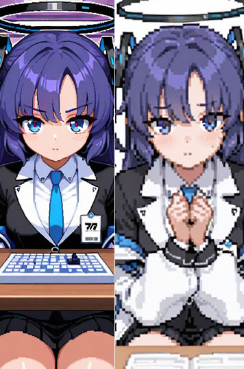 2D像素游戏角色生成Illus LoRA
