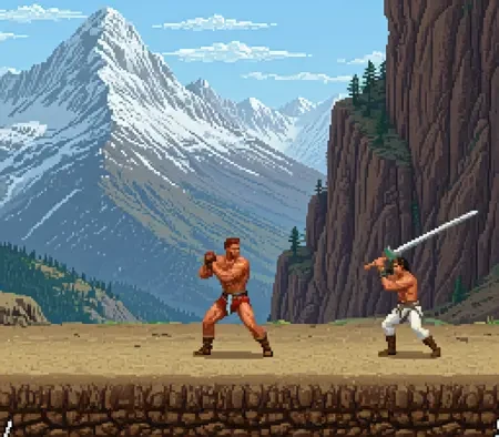 复古电子游戏XL/16位像素画风LoRA插图7 复古电子游戏XL/16位像素画风LoRA插图7