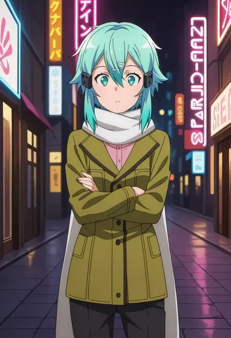 《刀剑神域》朝田诗乃角色Illus LoRA插图2 《刀剑神域》朝田诗乃角色Illus LoRA插图2